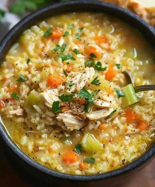 Creamy Chicken & Rice Soup