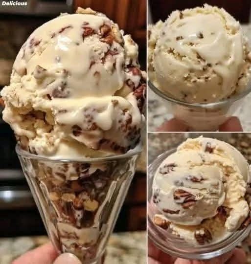 creamy butter pecan ice cream