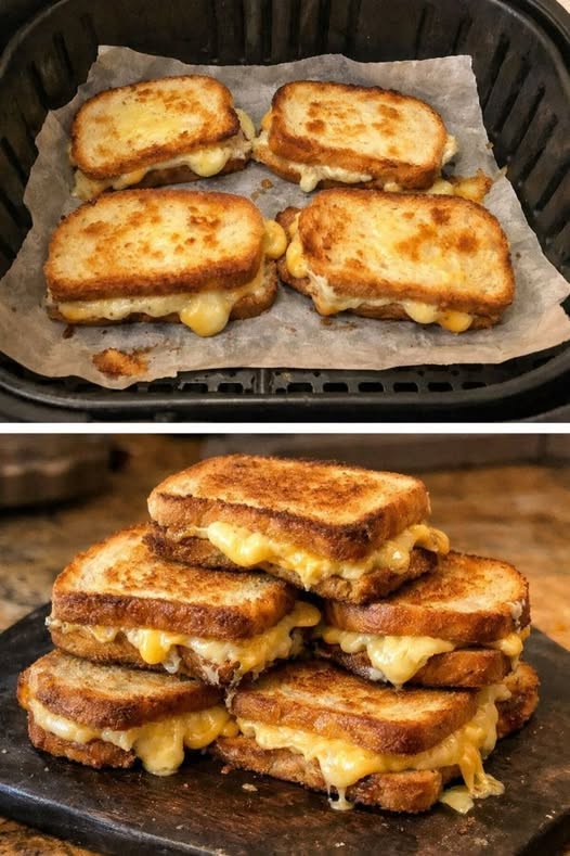 crispy grilled cheese sandwiches