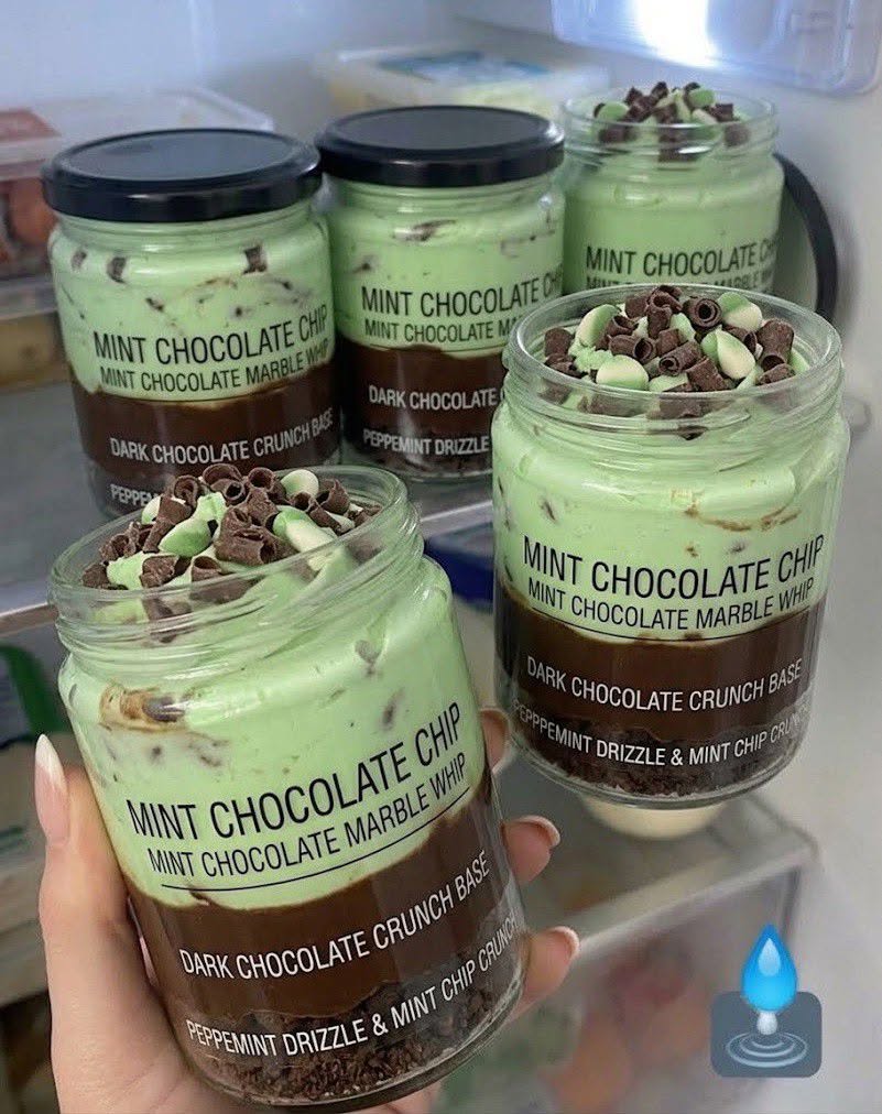 Mint Marble Whip with Rich Dark Chocolate Crunch