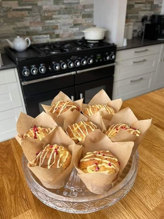 Lemon Raspberry Protein Muffin