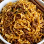 Mongolian Ground Beef Noodles