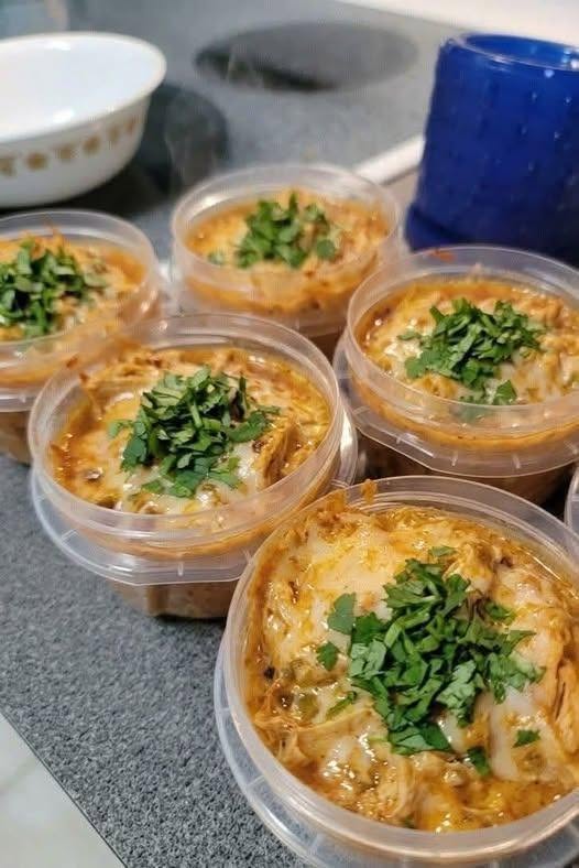 Cottage Cheese Chicken Enchilada Bowls