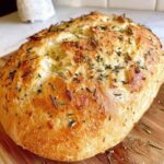 No-Knead Rosemary Garlic Artisan Bread