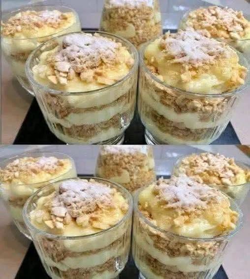 Napoleon Dessert in a Glass