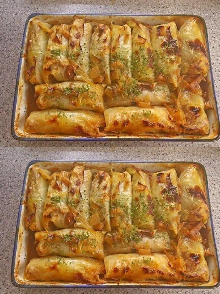 Baked Stuffed Cabbage Rolls