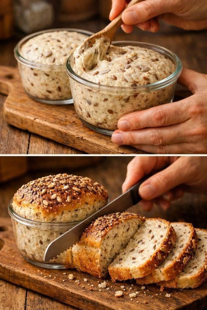 3-Ingredient Simple Seeded Bread