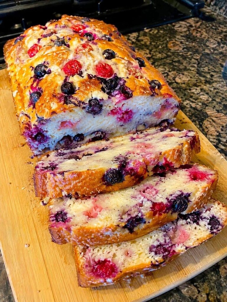 Cranberry blueberry bread