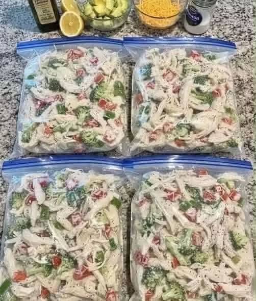 Keto chicken and vegetable salad recipe