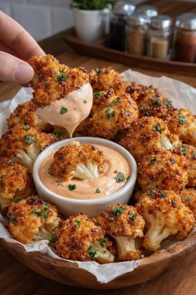Air-Fried Crispy Cauliflower