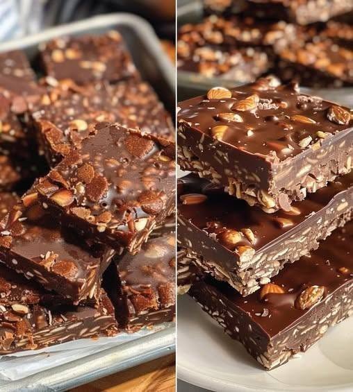 No-Bake Chocolate Crunch Bars
