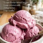 Berry Coconut Frozen Ice Cream