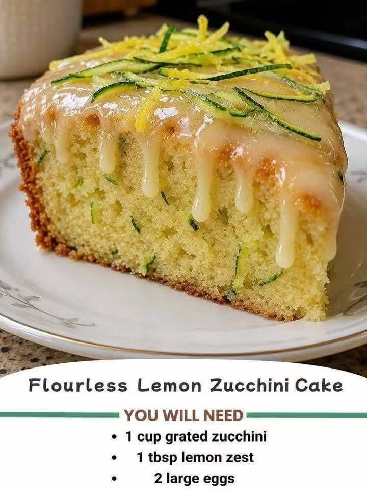 Flourless Lemon Zucchini Cake