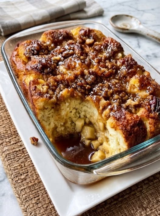 Apple Pecan French Toast Casserole