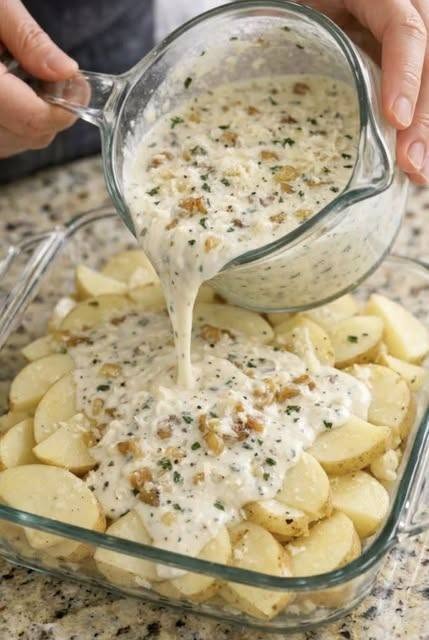 Creamy Pour-Over Potatoes