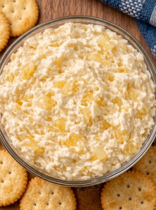 creamy Southern 3-Ingredient Pineapple Cream Cheese Dip