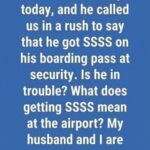 What does getting SSSS mean at the airport