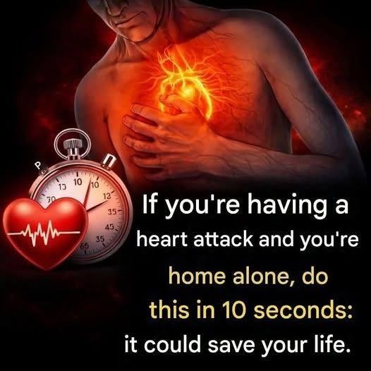 If you have a heart attack at home, do this in 10 seconds and you can save your life.(1 / 2)