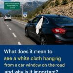 White cloth on a car window: this subtle signal that every driver should know