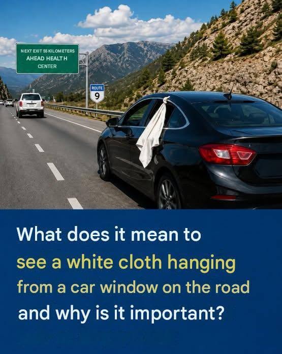 White cloth on a car window: this subtle signal that every driver should know