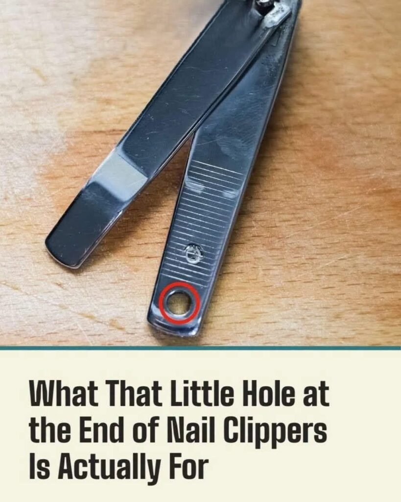 Odds are you’ve used nail clippers countless times, but have you ever realized what the small hole at the end is for?