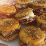 Mini Ham and Cheese Ritz Cracker Sandwiches