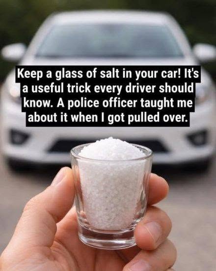 Put a Glass of Salt in Your Car, Here Is Why Every Driver Should Try It