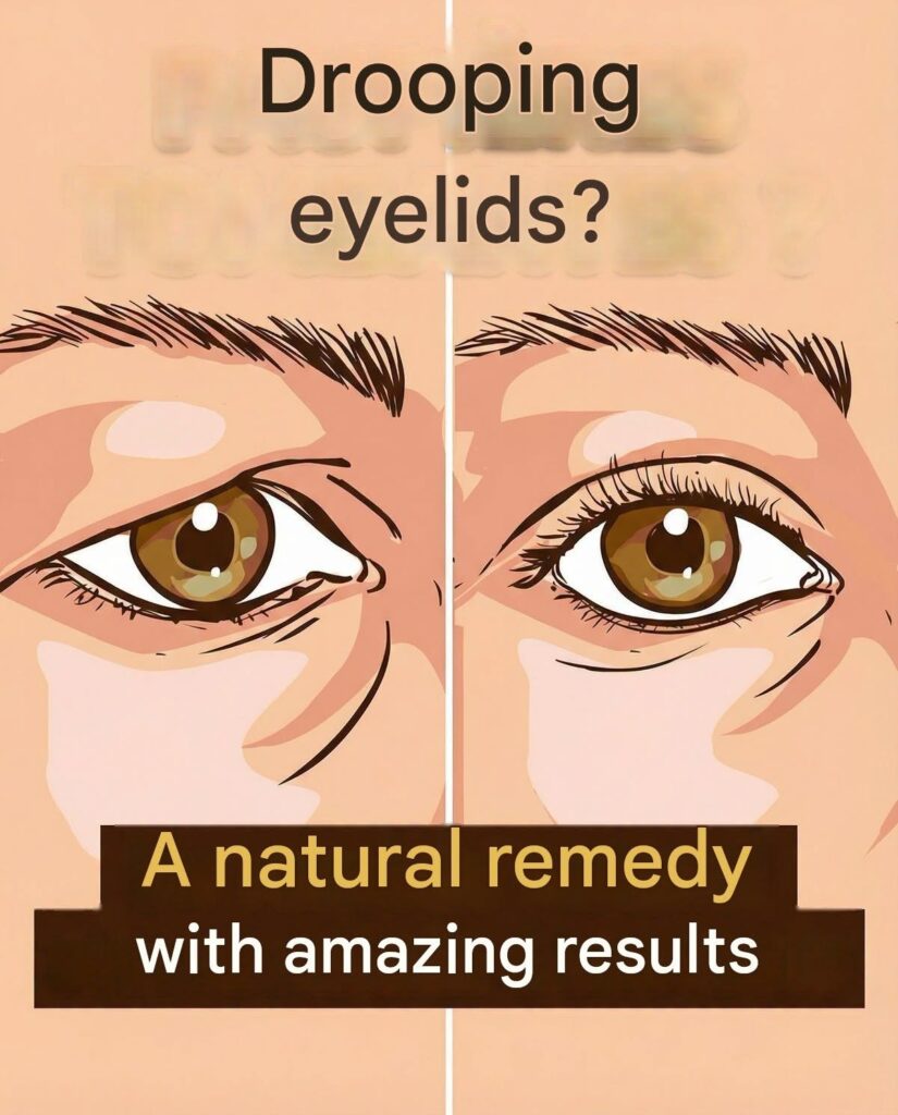 A simple kitchen ingredient could transform your drooping eyelids