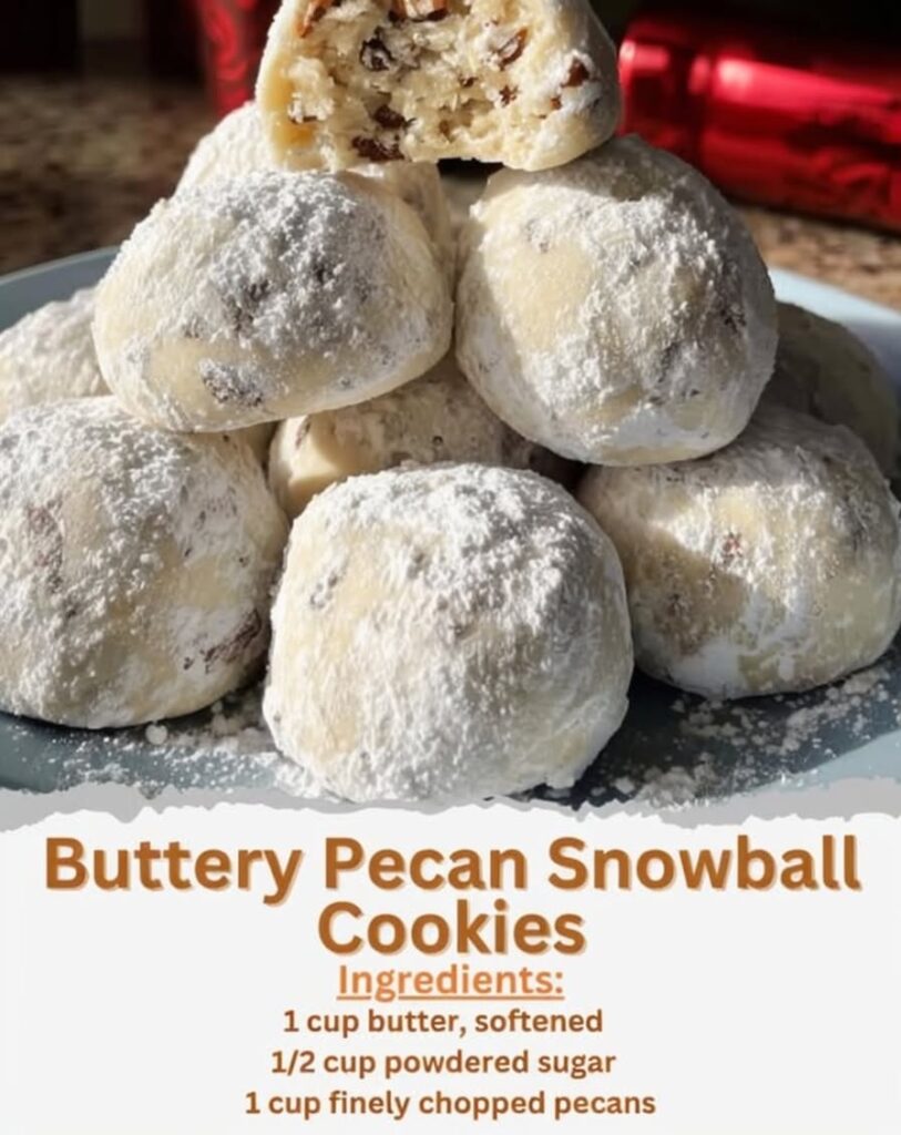 Pecan Snowball Cookies