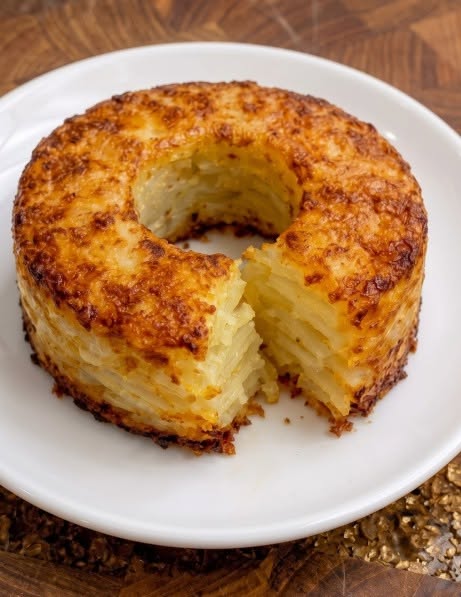 oven-baked layered potato ring