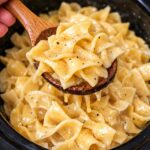 slow cooker 3-ingredient Amish butter noodles