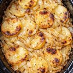 Slow Cooker Potato and Onion Bake Recipe