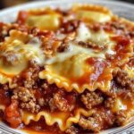 Easy Crockpot Ravioli Lasagna Recipe