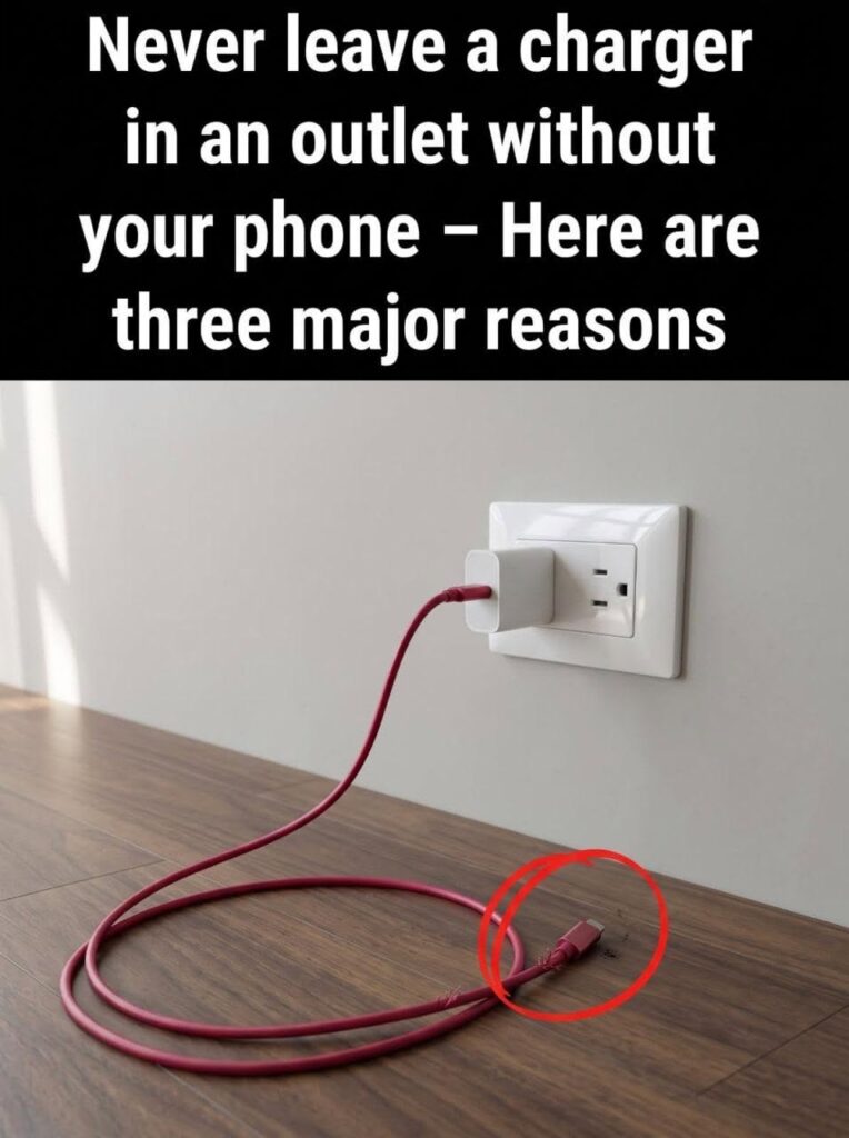 Never leave a charger in an outlet without your phone – Here are three major reasons