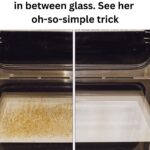Mom wants to clean oven door in between glass. See her oh-so-simple trick