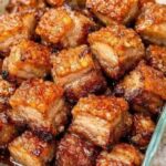 Crispy pork belly bites