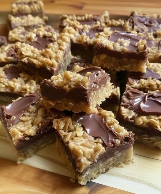 No-Bake Chocolate Oatmeal Peanut Butter Bars