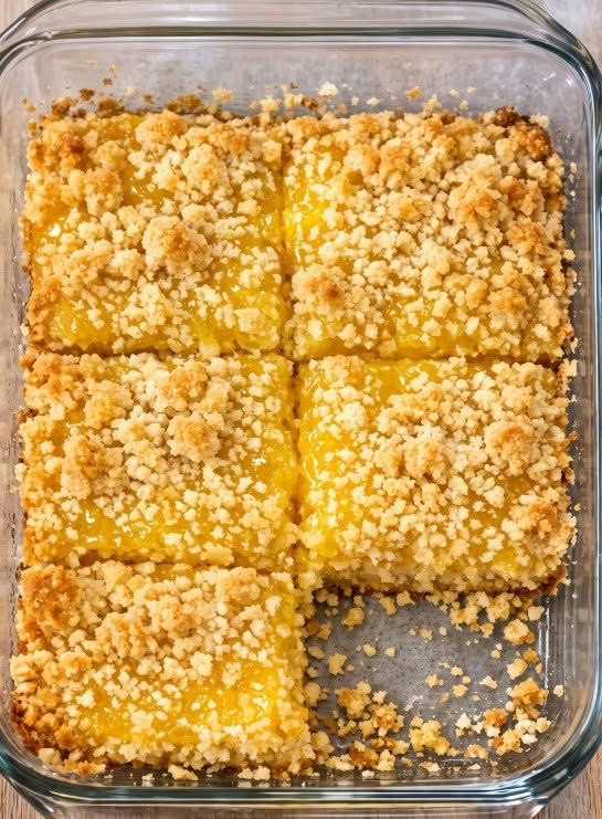 3-ingredient lemon crumb bars