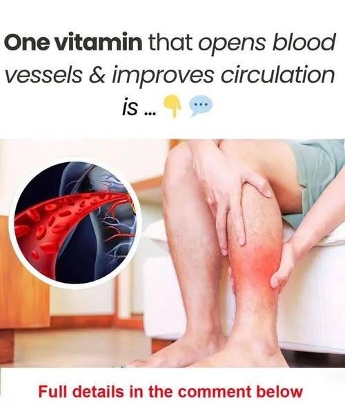 One vitamin that opens blood vessels and improves circulation