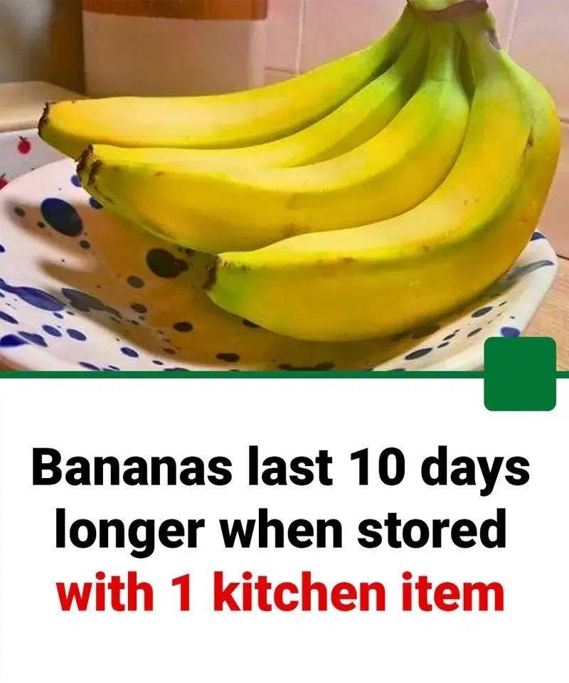 Bananas Last 10 Days Longer When Stored with One Kitchen Item Instead of in a Fruit Bowl