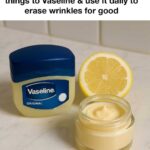 My nana swore by this: Mix 2 things to Vaseline & use it daily to erase wrinkles for good