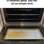 Mom wants to clean oven door in between glass. See her oh-so-simple trick