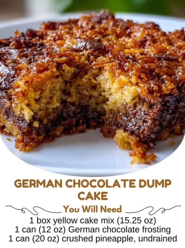 German Chocolate Dump Cake