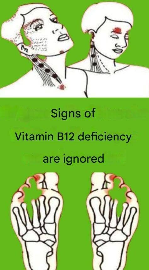 Signs of vitamin B12 deficiency are ignored