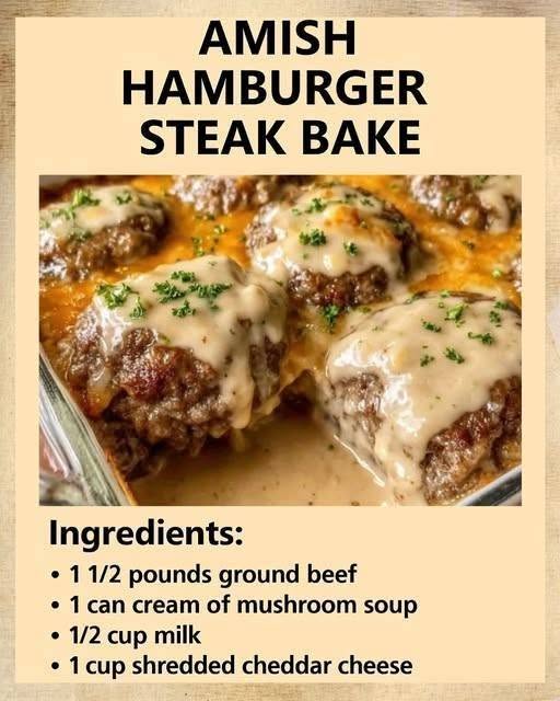 AMISH HAMBURGER STEAK BAKE