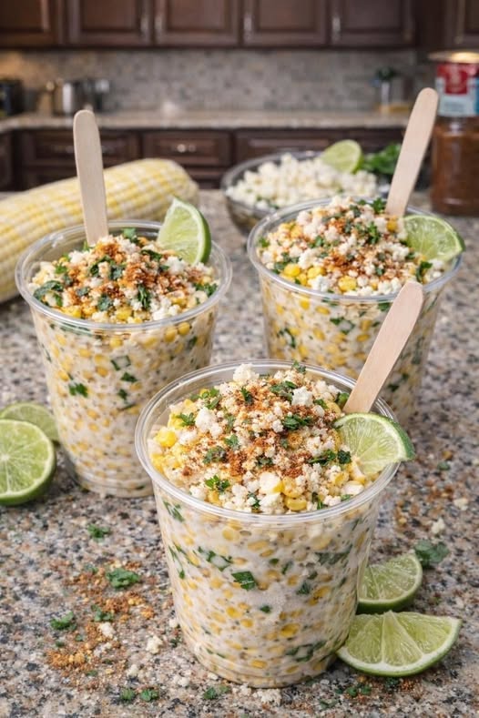 Creamy Mexican Street Corn Cups