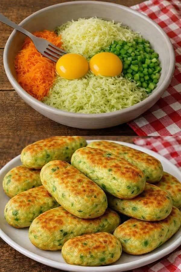 Crispy Veggie & Cheese Patties