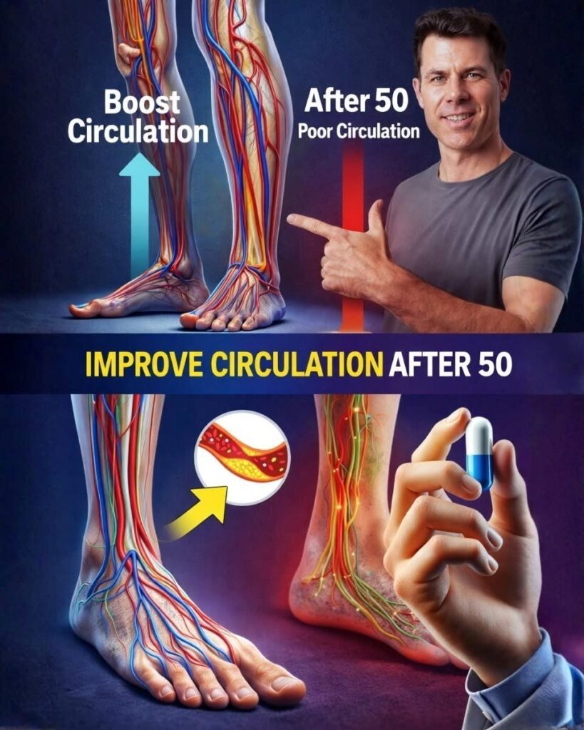 This vitamin after 40 is a miracle for improving blood circulation in your legs and feet — 15 natural foods that help.
