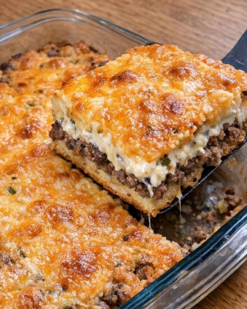 Ground Beef Mashed Potato Casserole