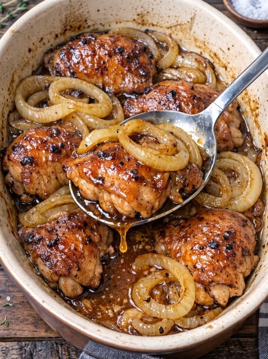 Chicken Thighs with Onions Recipe